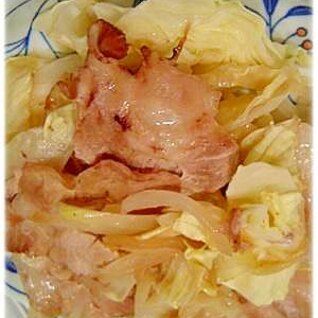 ｷｬﾍﾞﾂ豚肉重ね蒸し